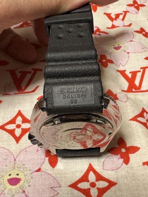 SEIKO Diver Watch 7S26 0020 Auto 200m Black Day Date New Rubber