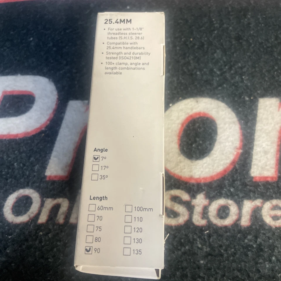 Dimension Threadless Stem Black 25.4mm 90mm Length 7 angle - Image 2 of 3