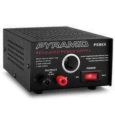 Pyramid PS9KX Universal Compact Bench Power Supply-5 Amp Linear Black