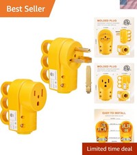 NEMA 6-50 Welder Plug  Connector Set, 50 Amp 3-Prong 250 Volt Heavy Duty 2-i...