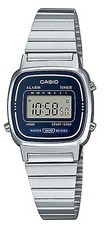 Casio Alarm Digital LA-670WA-2D Stainless Steel 30M Women's Ladies Watch