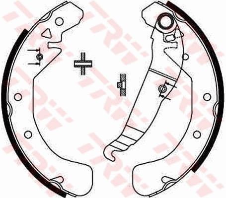 Bremsbackensatz Hinten TRW GS8637 FÜR Opel Bremsbacken KIT TrommelbremsbelÄGe-image
