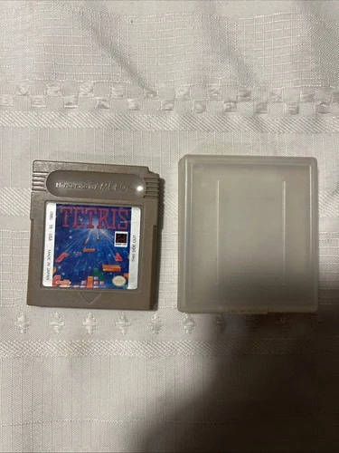 Tetris (Nintendo Game Boy, 1989) Game Boy Cartridge & Plastic Protector Tested
