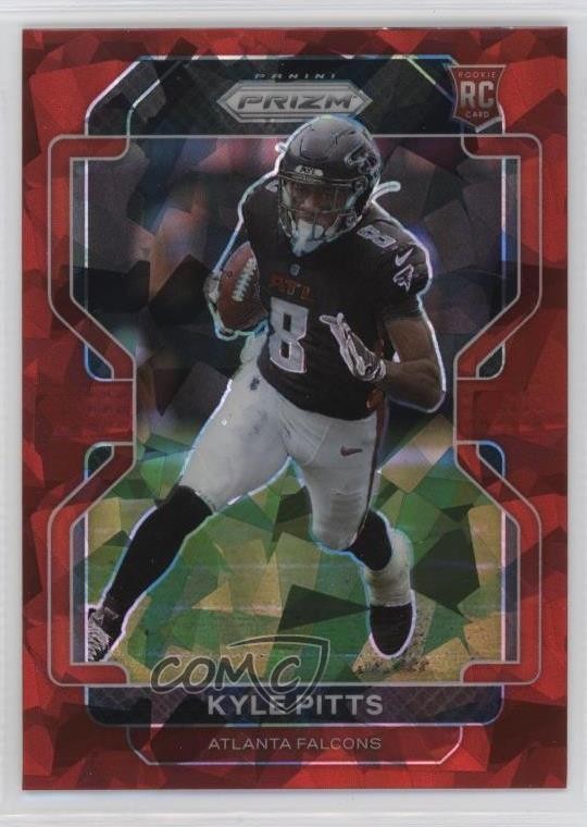 2021 Panini Prizm Rookie Red Ice Prizm Kyle Pitts #341 0t2