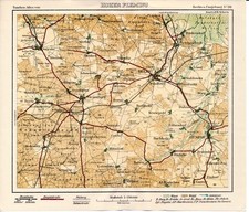 Hoher Fl&auml;ming 1927 orig Peip-Karte Wiesenburg Niemegk Belzig Jeserig Reetz Raben