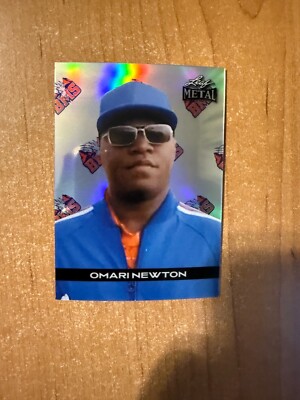 2024 Leaf Blue Mountain State - Omari Newton -#BMB-12 Silver Refractor 2/50
