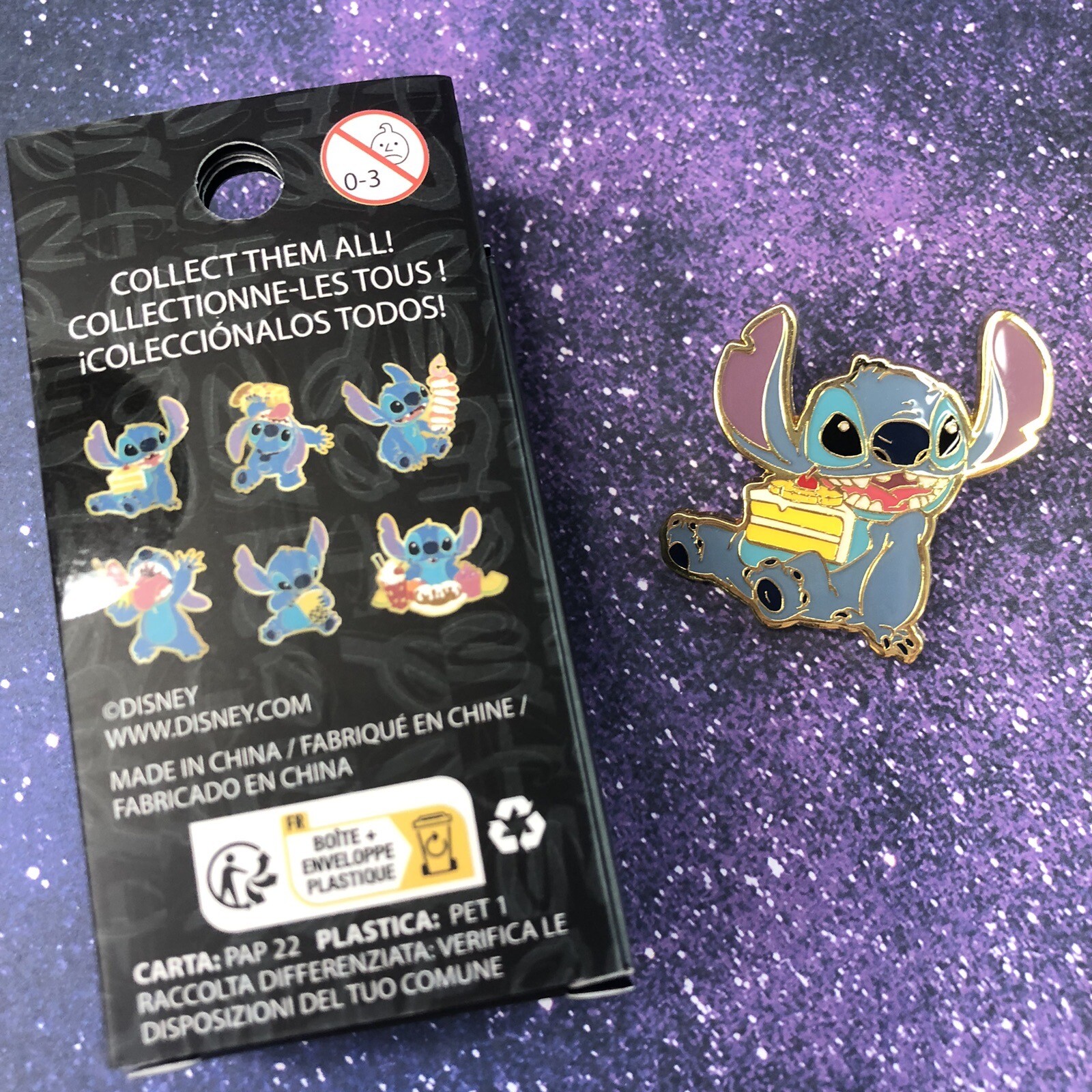 Loungefly Disney Lilo & Stitch Snacks Pin- STITCH w/ CAKE