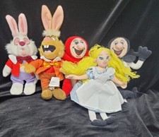The Disney Story Alice in Wonderland Bean Bag Plush Characters Set 5