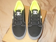 DC Men's Anvil Synthetic Every Day Shoes, Black  Neon Volt, 320040 Sz 8.5M NEW.