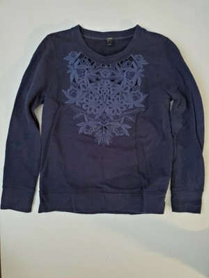 J Crew Flower Sweater Unique Detail and 