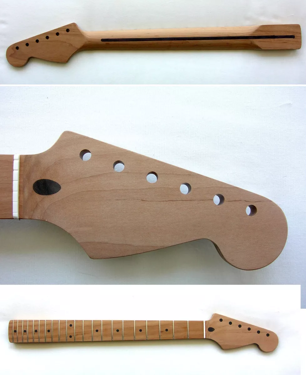 STAINLESS STEEL Frts/Unfinished Roast/STRATOCASTER Neck/Warmoth