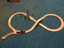 THOMAS & FRIENDS 2001 TREES ON THE TRACK WOOD LEARNING CURVE VNTG CUSTOM SET GUC