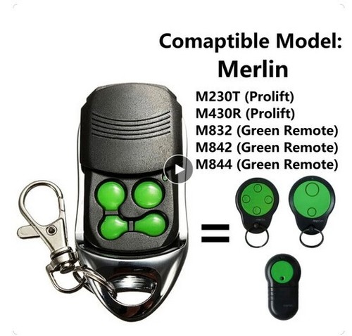 Merlin Garage Door Remote Control Prolift 230T ELECTRIC OPENER 430R 433 Key Fob - Afbeelding 14 van 22