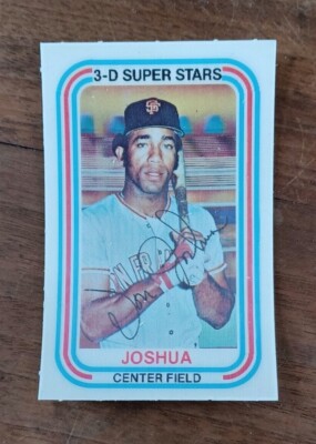 Von Joshua, San Fransisco Giants, 3-D Super Star 1976 Baseball