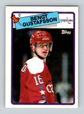 1988 Hockey Card #151 Bengt Gustafsson Washington Capitals Center Left