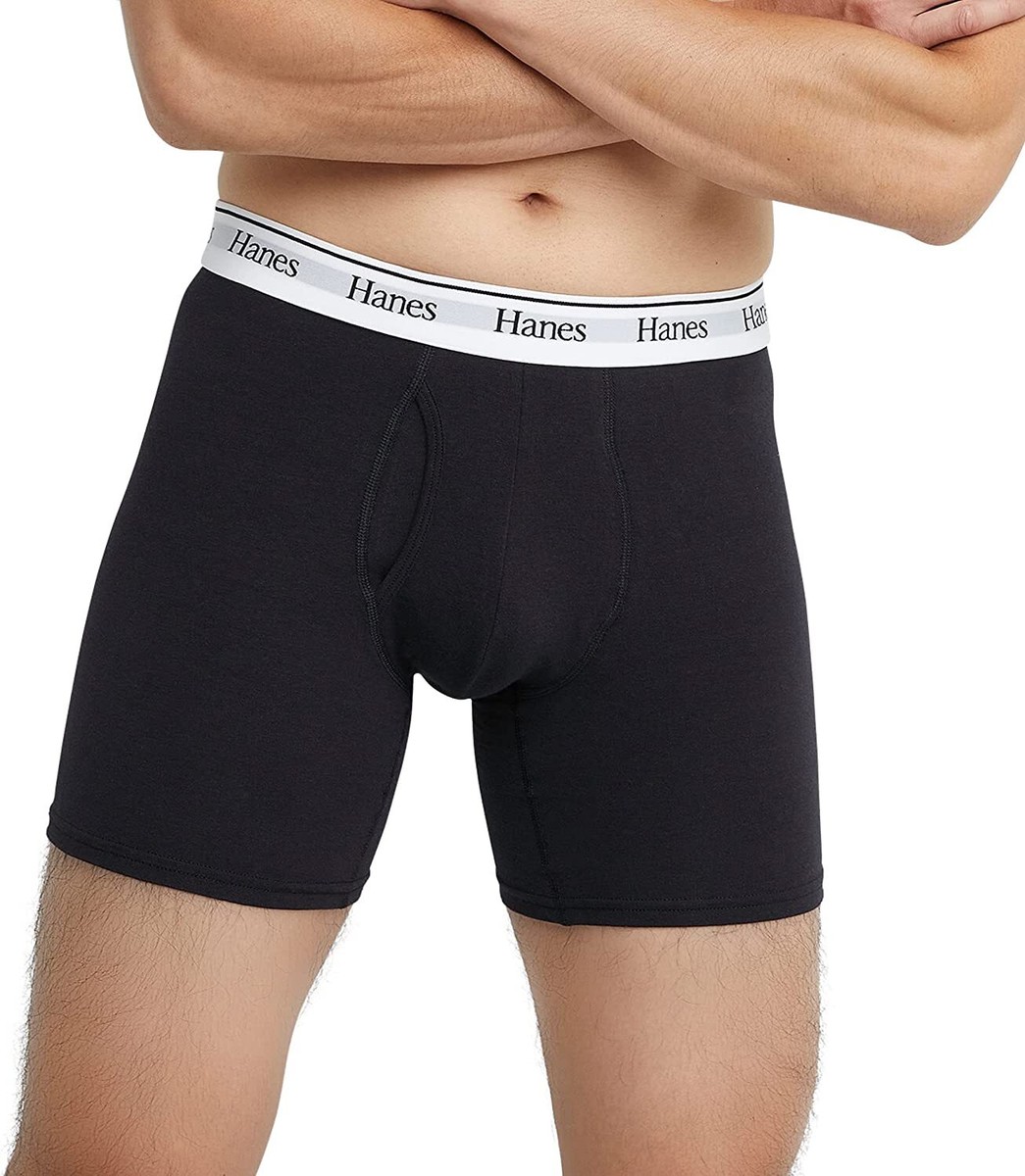 neighborhood Hanesボディ made in USA L Hanes Men's Cool DRI Boxer Briefs Pack, Moisture-Wicking 100