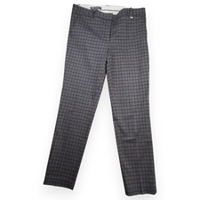 Brooks Brothers Natalie Fit Dress Pants Stretch Gingham Plaid Windowpane Sz 8
