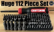 CRAFTSMAN HAND TOOLS 112pc Magnetic Handle Screwdriver Nut Driver Set