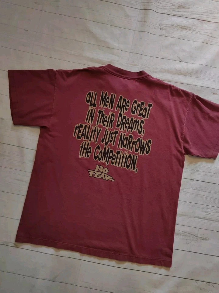 No Fear Vintage 90s Men's Single Stitch Made In USA Skateboard T-shirt Size XL - Image 3 of 4