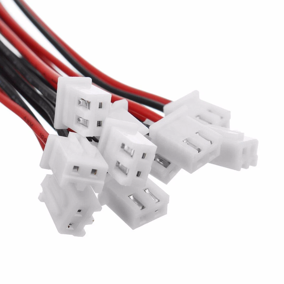 10/20 Sets 2 Pin Micro JST XH-2.54 24AWG Anschlussstecker mit 15CM Drähte Kabel - Bild 2 von 4