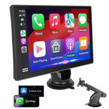 9inch Portable Car Stereo Wireless Apple Carplay Auto Touch Screen BT Radio