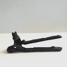 Vintage 6" Cast Iron Figural Squirrel Nut Cracker Time to get Crackin'