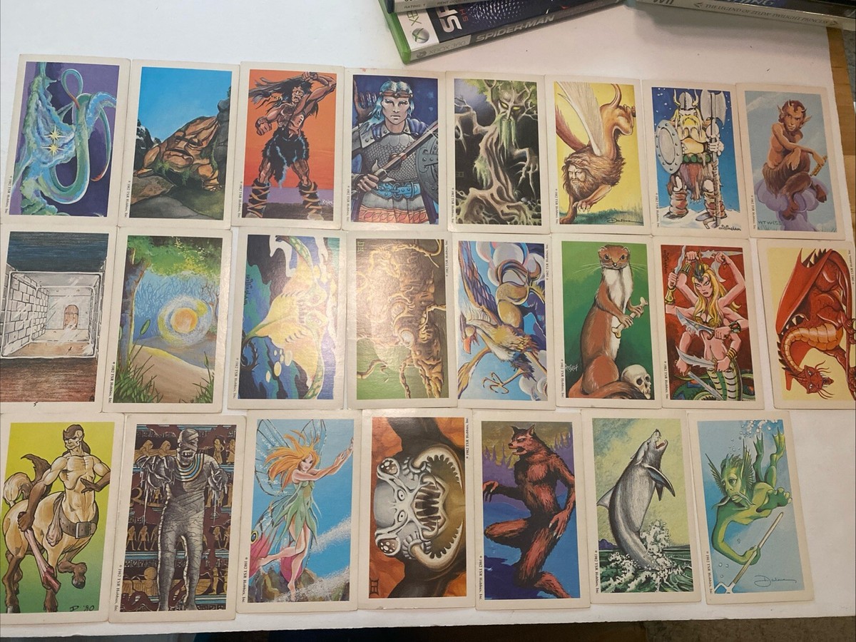 TSR Hobbies 1982 Advanced Dungeons & Dragons Monster Cards Lot Of
