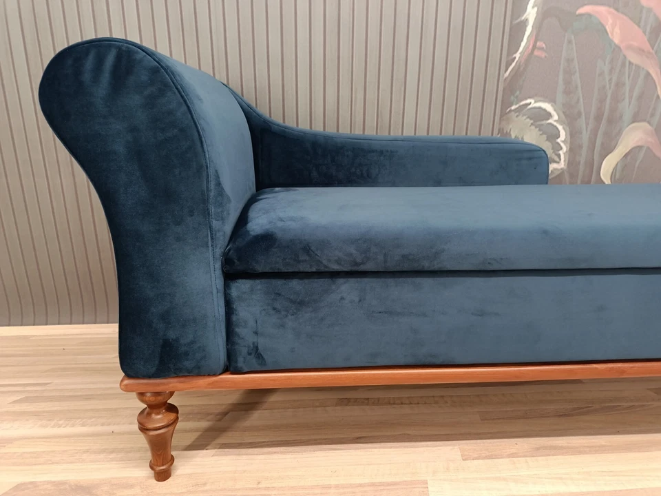 Chaise lounge sofa, Blue sofa couch, Living room sofa, Hidden storage sofa - Image 3 of 4