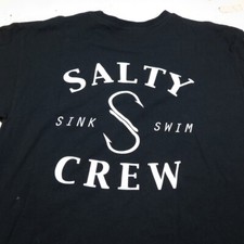 SALTY CREW SINK SWIM TEE T SHIRT Mens M Navy Blue