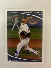 Walker Lockett 2015 Signed Dust Devils Team Card