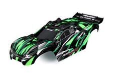 Traxxas 6749-GRN Body, Rustler 4X4 Ultimate, green painted, decals applied