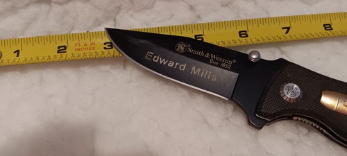 Edward Mills Promotional S&W KNIFE [Sw2] - Picture 6 of 7