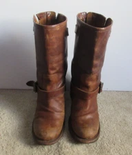 Freebird by Steven FB-Bldr Women's Brown Leather Boulder Moto Biker Boots Sz  8