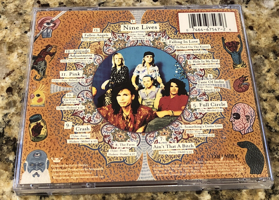 AEROSMITH- NINE LIVES CD. Columbia CK 67547 | eBay