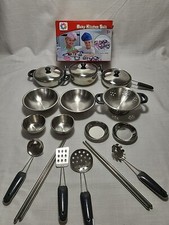 Wantongle Baby Kitchen Suit Mini Stainless Tableware 3