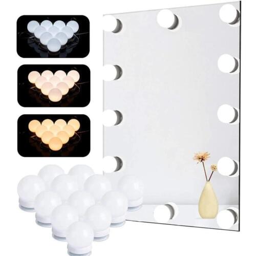 Makeup Mirror LED Light Bulbs Vanity Lights USB 12v Bathroom Dressing Table Ligh - Afbeelding 1 van 27