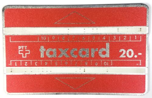 Carte Téléphonique Suisse Taxcard 20.- PTT - Collection - Photo 1/2