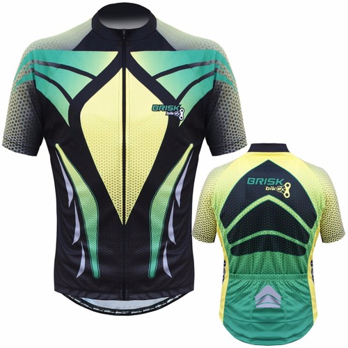 Brisk Bike Pro Vibrant Cycling Jersey for Road Bike, Mountain Bike, Bicycle Race - Picture 15 of 25