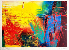 Gerhard Richter Lithograph COA Original Signed Numbered A Hand (180 Exe )