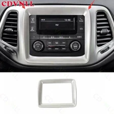 For Jeep Compass 2017-2021 Matte Silver Central Console GPS Navigation Cover 1X
