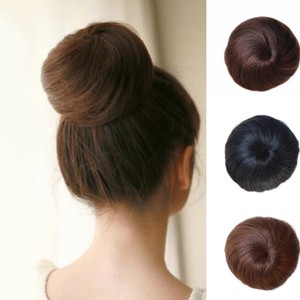 Women Clip In On 100 Human Hair Straight Drawstring Buns Hair