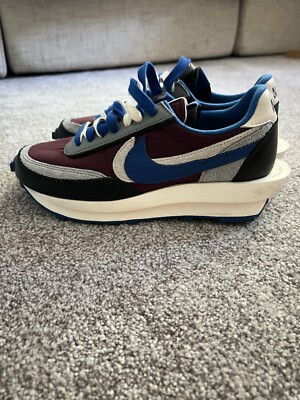 Size 9.5 - Nike sacai x Undercover x LDWaffle Night Maroon Team Royal