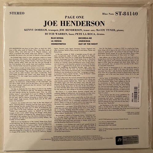 JOE HENDERSON Page One McCoy Tyner Kenny Dorham 45 rpm 180 gram vinyl NEW 2 LP - Picture 2 of 3