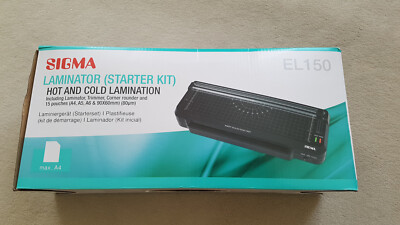 Sigma EL150 LAMINATOR Heiss Kalt Trimmer und Eck Schneider bis 125 Micro Din A4