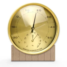 Luthier Thermometer and Hygrometer Luthier Tools Metal Material Large Dial