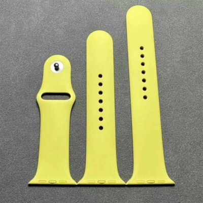 Original Apple Watch Series 10 9 8 Sport Band 42mm 44mm 45MM 46MM Pollen yellow