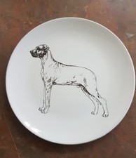 20cm Great Dane Dog Design Coupe Display/Cookie/Cake Plate - NEW- MUST L@@K! 