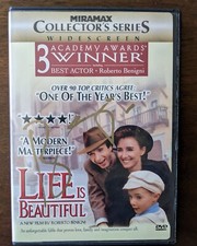 ROBERTO BENIGNI Firmado Autógrafo 'Life is Beautiful' Cubierta DVD RARO
