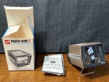 Vintage GAF Pana-Vue 2 Lighted 2x2 Slide Viewer w/ Box and Booklet