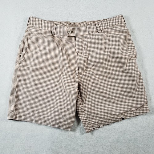 Peter Millar Plaid Check Chino Shorts 